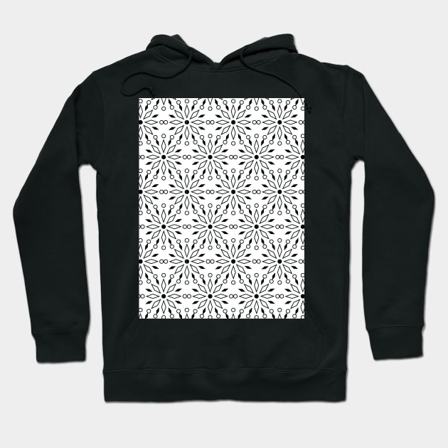 Black and white pattern design Hoodie by Spinkly